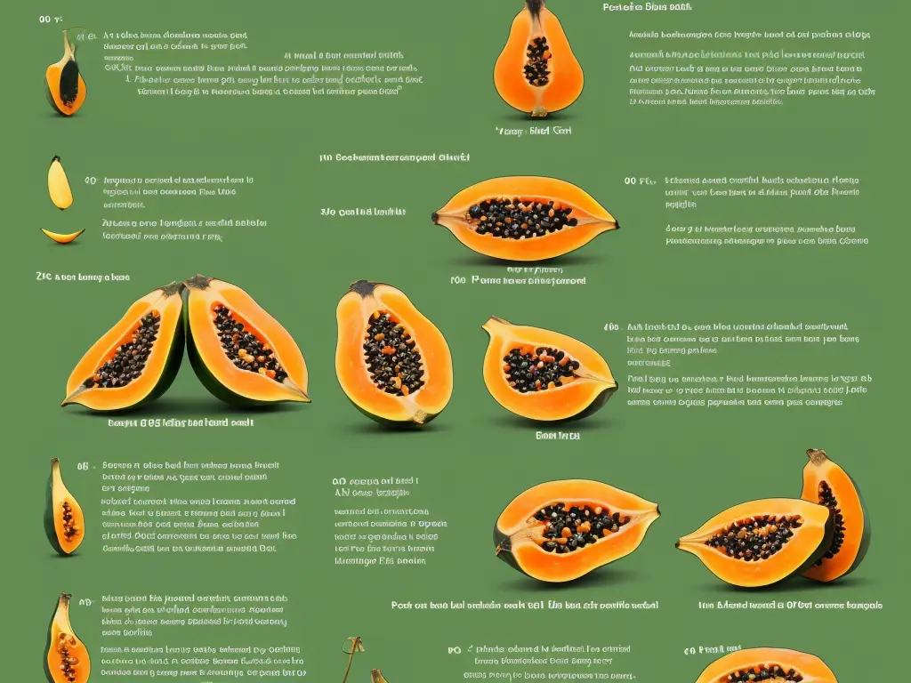 Infografis manfaat kesehatan pepaya