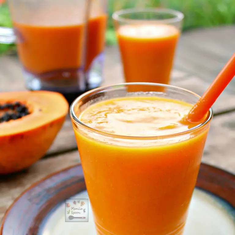 Gambar resep smoothie pepaya