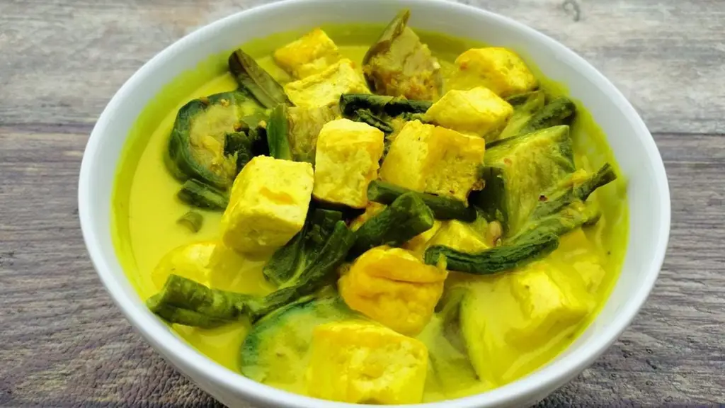 sayur pepaya muda santan