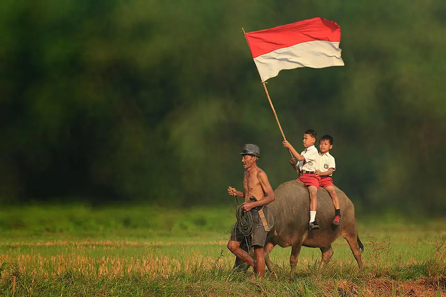 Gambar kehidupan pedesaan di Indonesia