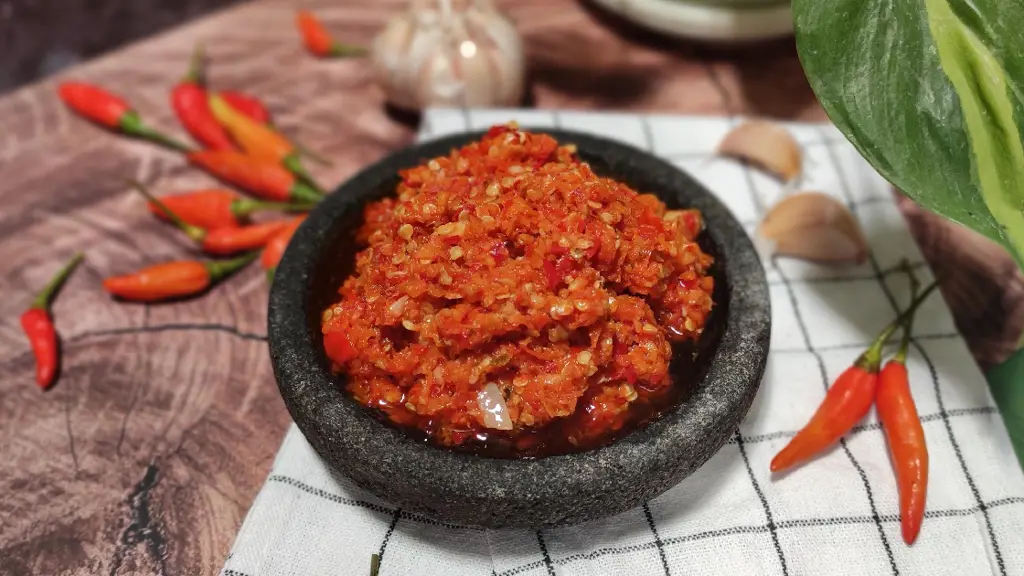 Berbagai macam jenis sambal yang cocok dipadukan dengan lalapan daun pepaya