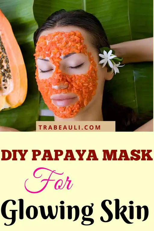 Grafik yang menunjukkan variasi masker pepaya untuk berbagai jenis kulit.