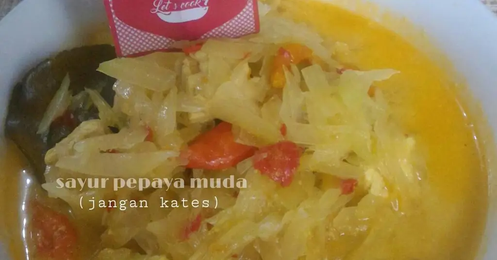 Memasak sayur pepaya muda